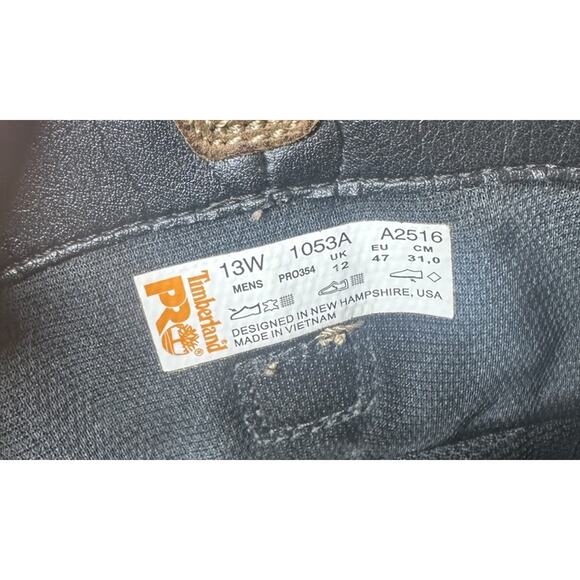 Timberland Pro A1053A Ag Pro Waterproof Pull On Work Boot Brown Alloy Toe Sz 13W - Picture 11 of 11